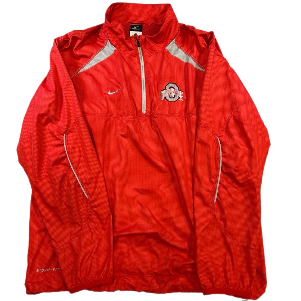 Ohio State Buckeyes Nike Jacket Mens M Pullover Windbreaker 1/4 Zip Storm-Fit